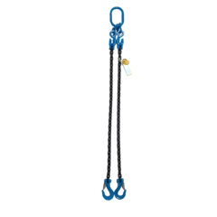 Chain sling 2-leg, Grade 100 with latch hook