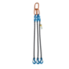 Chain sling 3-leg, Grade 100 with latch hook