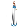 Chain sling 4-leg, Grade 100 with latch hook