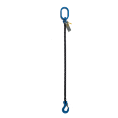 Chain sling 1-leg, Grade 100 with latch hook