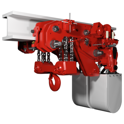 Ultra Low Headroom Air Chain Hoist Red Rooster TMH (6.000 - 20.000 kg) 