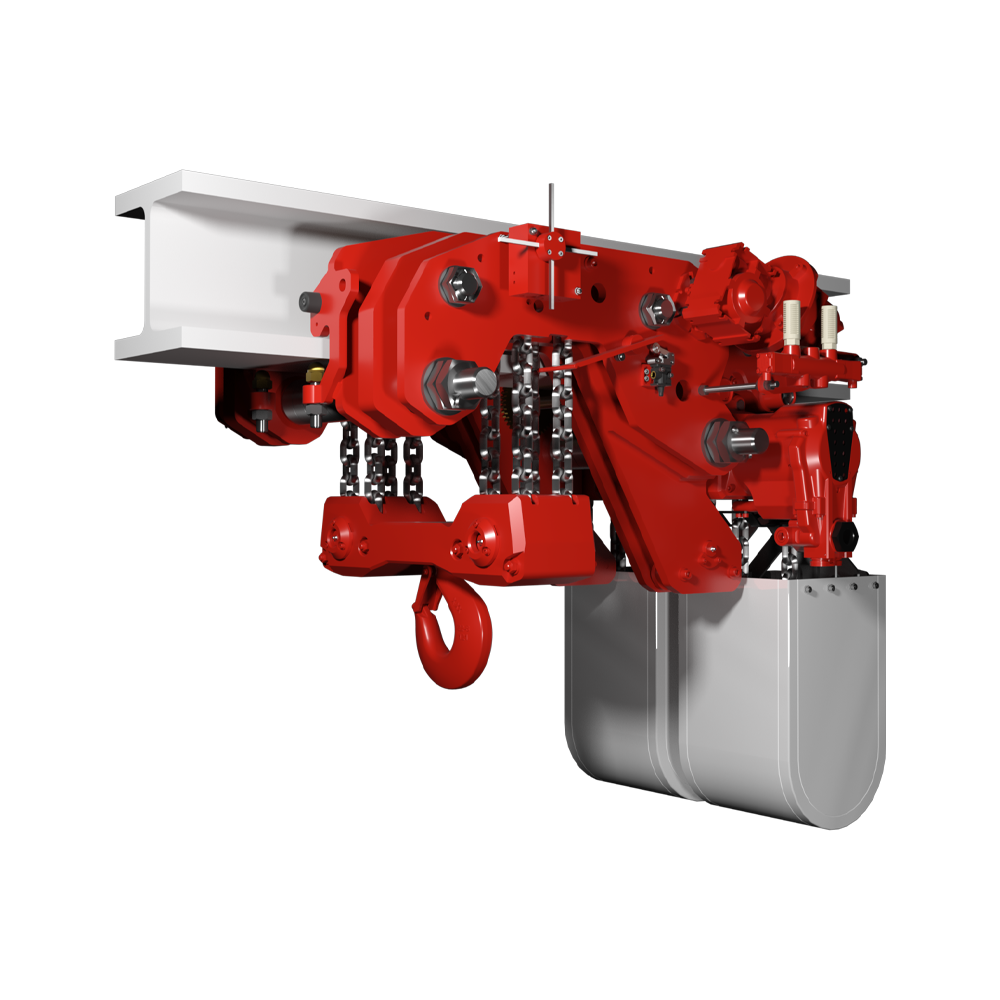 Ultra Low Headroom Air Chain Hoist Red Rooster TMH (6.000 - 20.000 kg) 