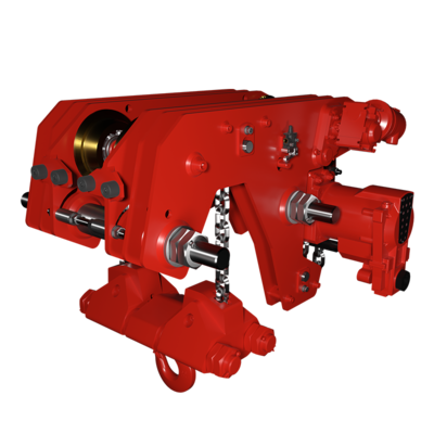 Ultra Low Headroom Air Chain Hoist Red Rooster TMH (6.000 - 20.000 kg) 