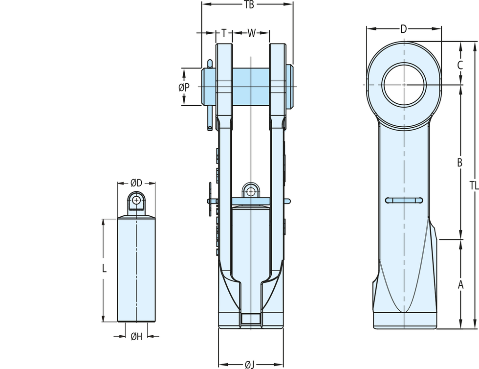 Super reeve Connector Sockets SCS - with pin | Industrial Rigging & Supply
