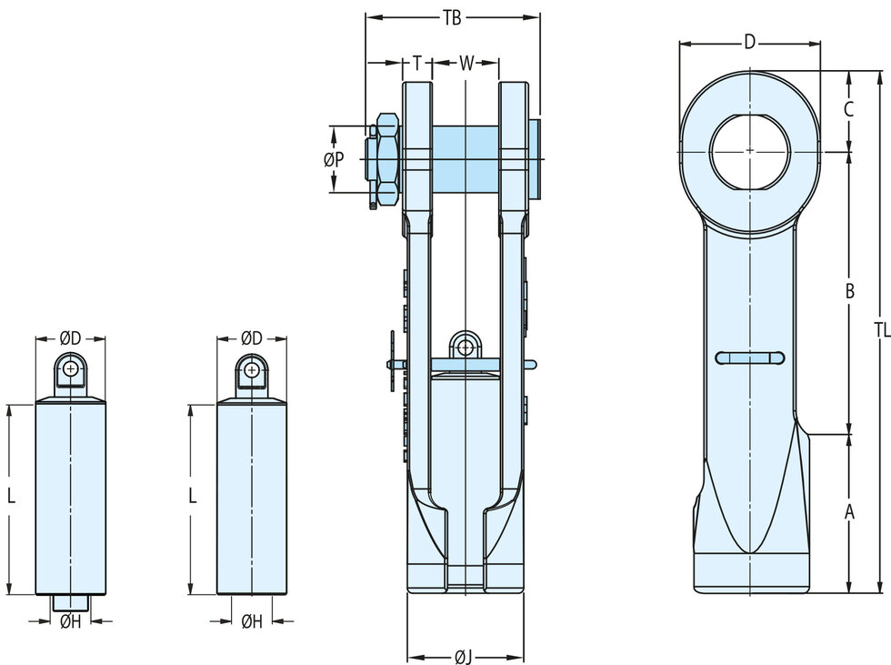 Super Reeve Connector Socket SCS-with bolt | Industrial Rigging & Supply