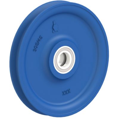 Sheave rigging with ball bearings