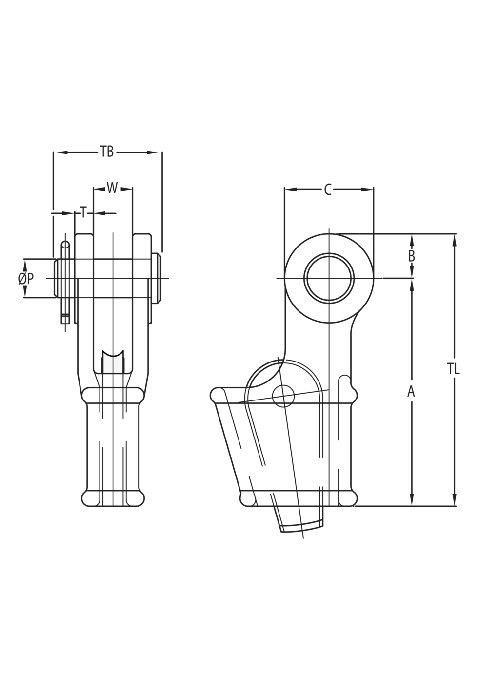 Open wedge socket OWS P with pin | Industrial Rigging & Supply